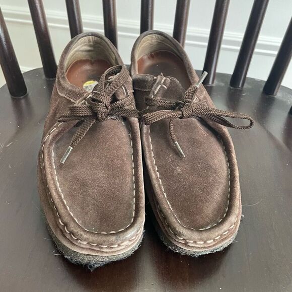 Clarks Original Wallabies Brown Suede $150 Womens 7 - Picture 3 of 8
